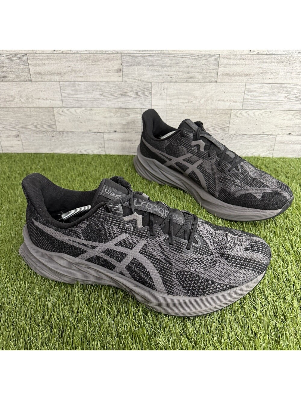 Asics Dynablast 5 Mens Size 13 Black Gray Athletic Running Shoes Sneakers